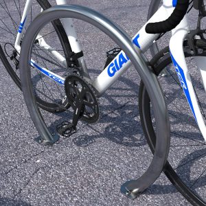 Street Bicycle Rack Chrome