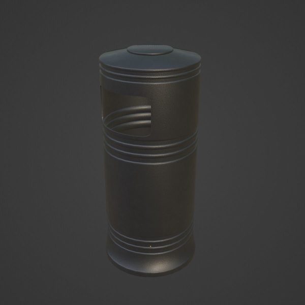 Street Trash Bin 01