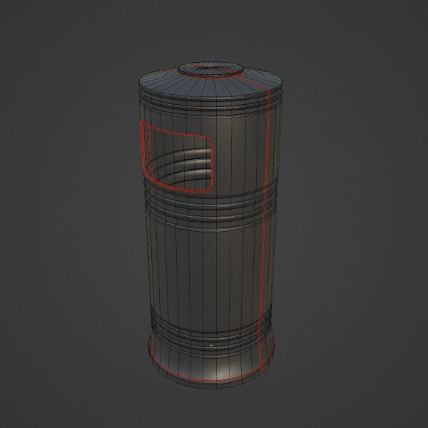 Street Trash Bin 01