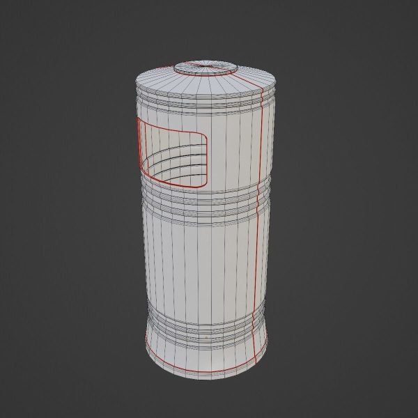 Street Trash Bin 02