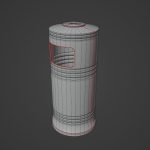 Street Trash Bin 02