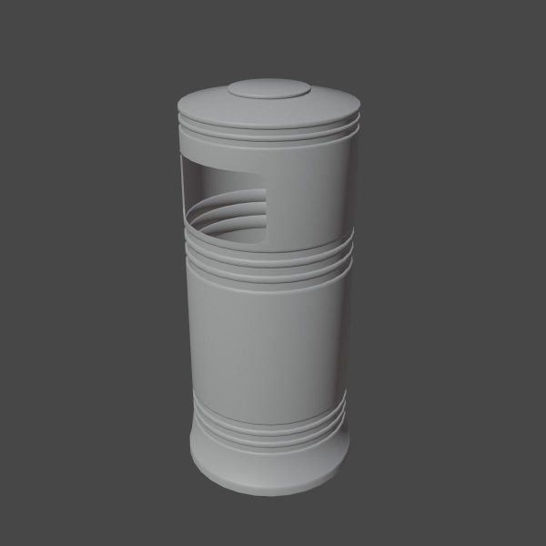 Street Trash Bin 03
