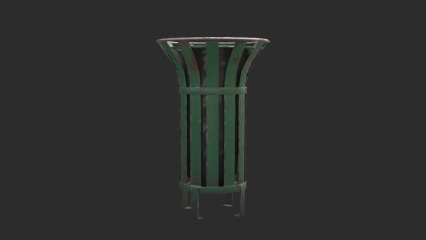 Street Trash Bin