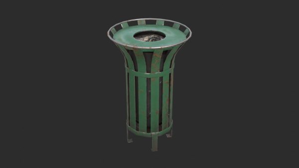 Street Trash Bin