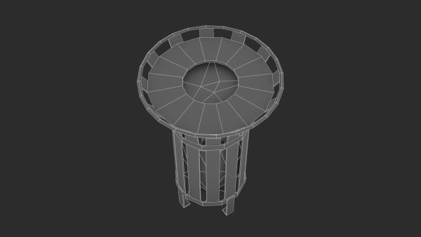 Street Trash Bin