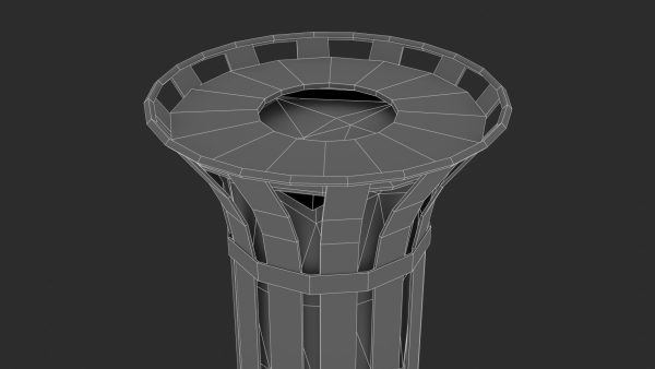 Street Trash Bin