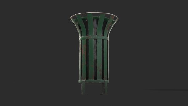 Street Trash Bin