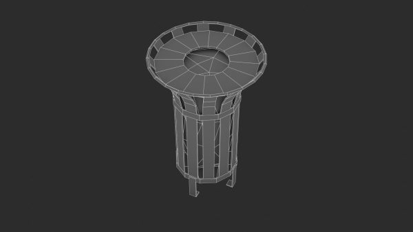 Street Trash Bin