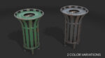 Street Trash Bin