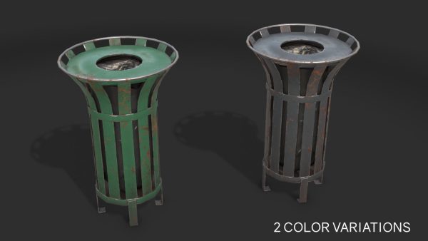 Street Trash Bin