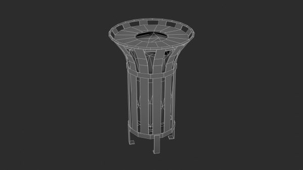 Street Trash Bin