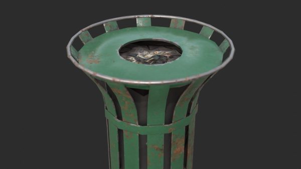 Street Trash Bin