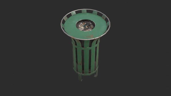 Street Trash Bin