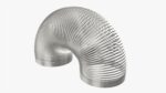 Stretched metal spring toy
