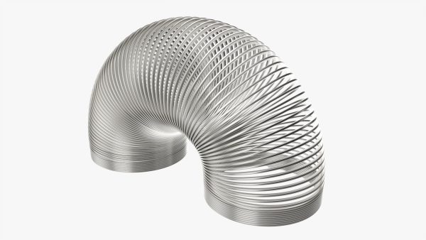 Stretched metal spring toy