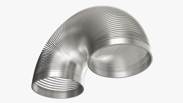 Stretched metal spring toy
