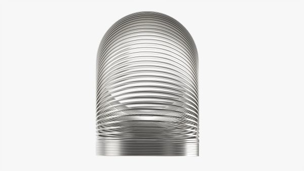 Stretched metal spring toy