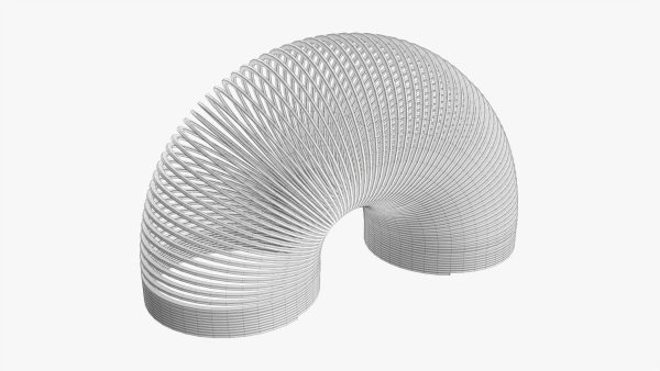 Stretched metal spring toy