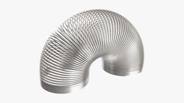 Stretched metal spring toy