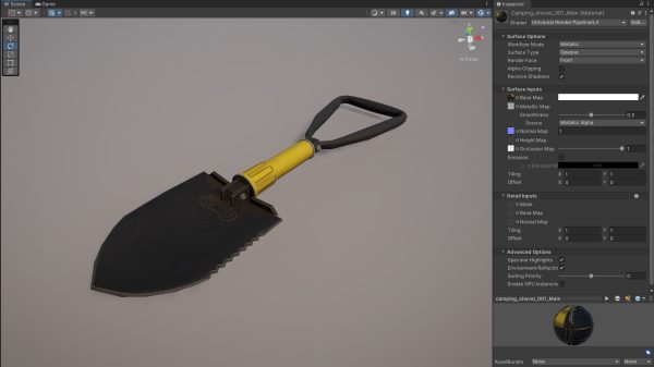 Stylized Camping Shovel