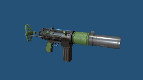 Stylized Silenced Submachine Gun