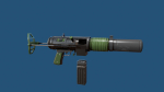 Stylized Silenced Submachine Gun