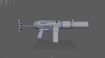 Stylized Silenced Submachine Gun
