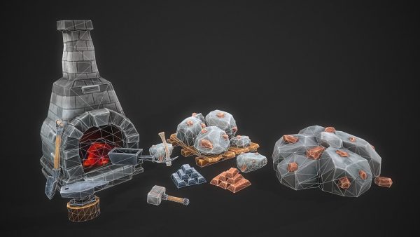 Stylized Stone and Iron Resource Pack