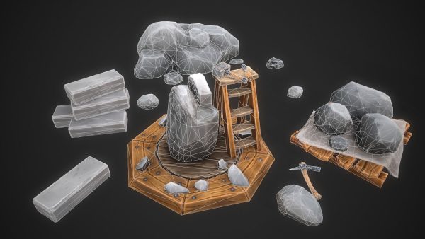 Stylized Stone and Iron Resource Pack