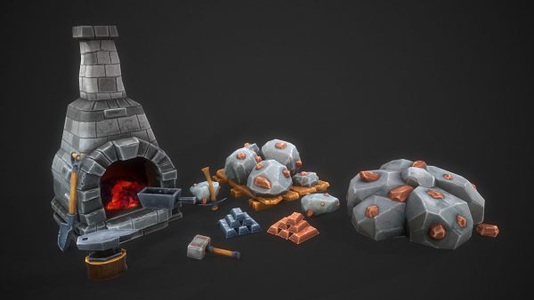 Stylized Stone and Iron Resource Pack