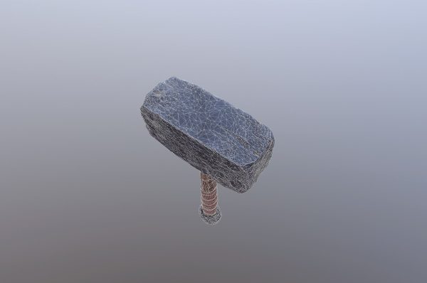 Stylized Viking War Hammer