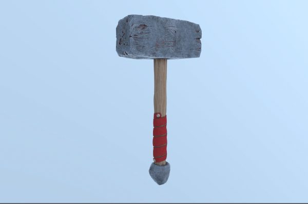 Stylized Viking War Hammer