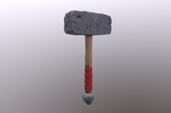Stylized Viking War Hammer