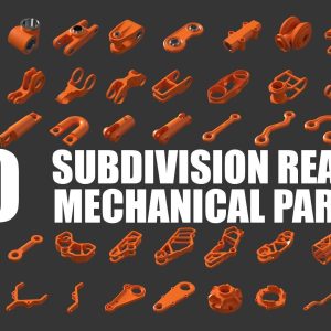 Subdivision Ready Mechanical Parts Kit-Bash