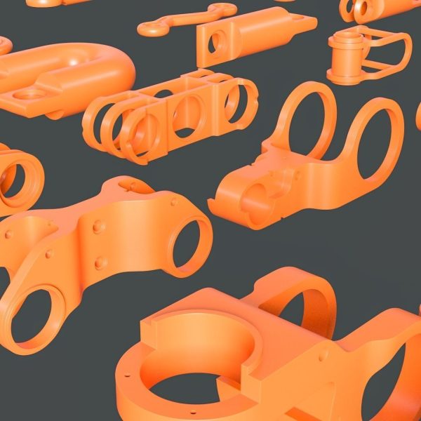 Subdivision Ready Mechanical Parts Kit-Bash