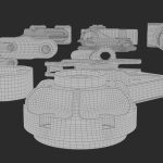 Subdivision Ready Mechanical Parts Kit-Bash
