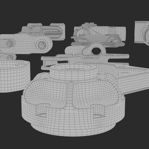 Subdivision Ready Mechanical Parts Kit-Bash