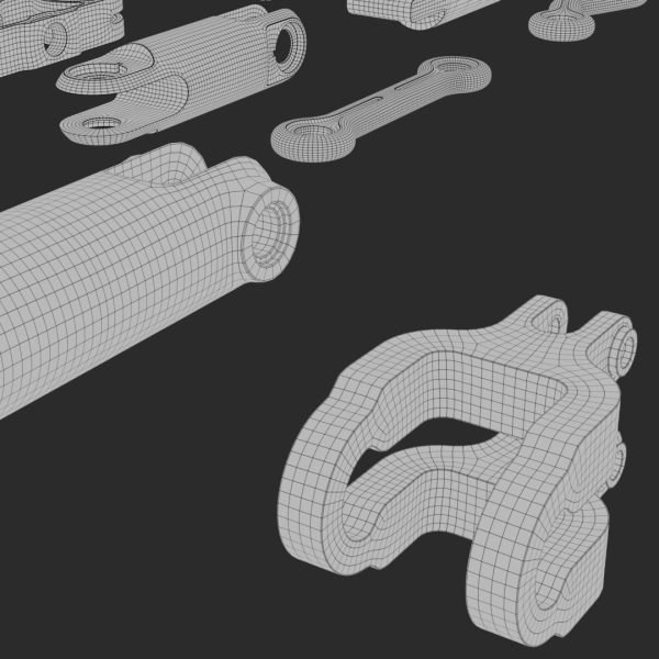 Subdivision Ready Mechanical Parts Kit-Bash