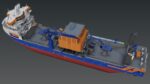 Subsea rock installation vessel Van Oord Bravenes 3D model
