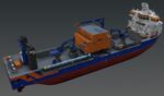 Subsea rock installation vessel Van Oord Bravenes 3D model
