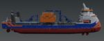 Subsea rock installation vessel Van Oord Bravenes 3D model