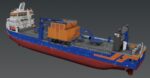 Subsea rock installation vessel Van Oord Bravenes 3D model