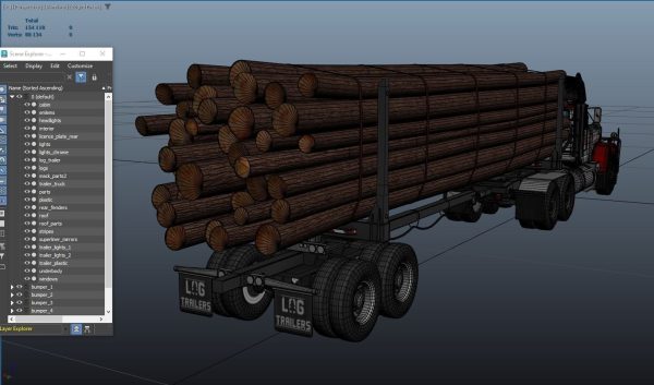 SuperLiner log truck