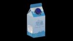 Supermarket Milk Carton 02 Low Poly PBR Realistic