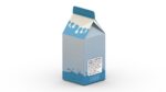 Supermarket Milk Carton 02 Low Poly PBR Realistic