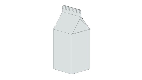 Supermarket Milk Carton 02 Low Poly PBR Realistic