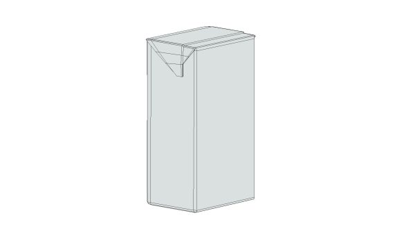 Supermarket Milk Carton 04 Low Poly PBR Realistic