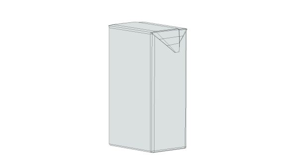 Supermarket Milk Carton 04 Low Poly PBR Realistic