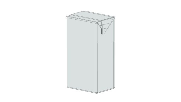 Supermarket Milk Carton 04 Low Poly PBR Realistic