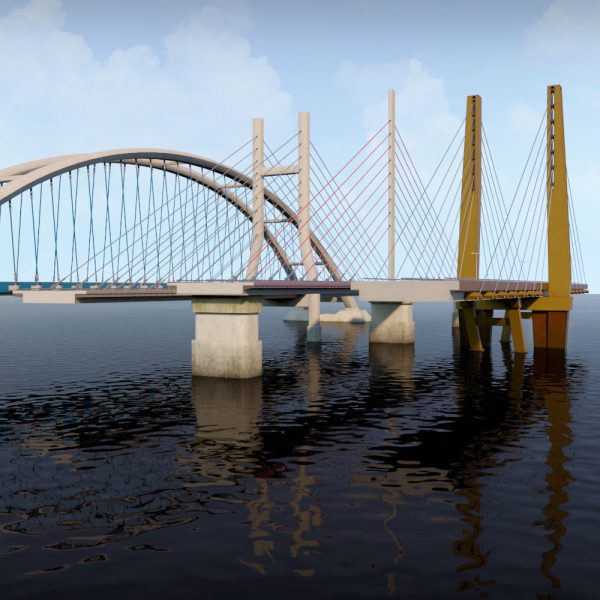 Suspended water road bridge pack collection
